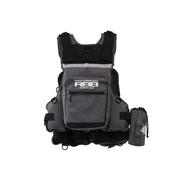 RBB リバレイ　タイドゲームベスト　ブラック　７６３７　美品(オマケ3点付き) Rivalley（リバレイ） 【全2色】リバレイ 7637 RBB タイドゲームベスト
