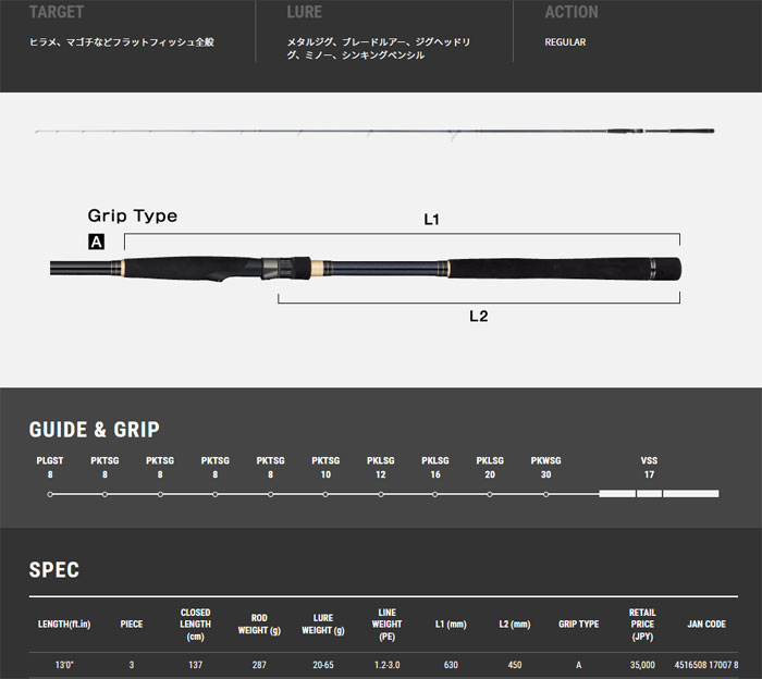 テイルウォーク サーフラットSSD S130H-P3 tailwalk SURFLAT SSD の