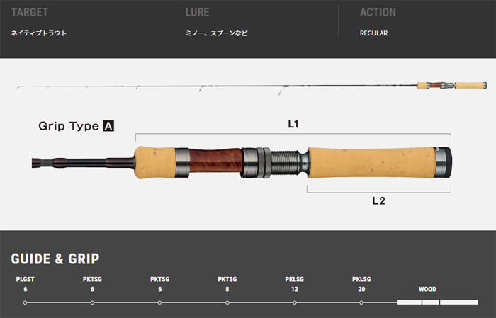テイルウォーク トラウティア フェリーク S56ML-P5 tailwalkの説明