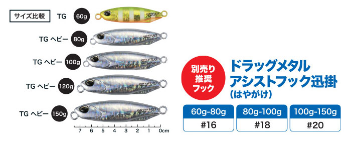 DUO（ルアー） デュオ ドラッグメタル タングステンヘビー 150g