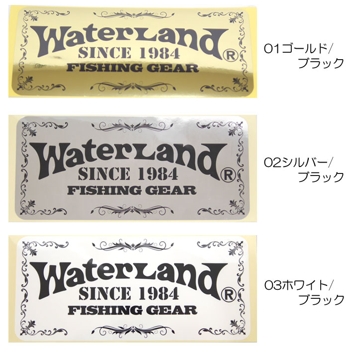 WaterLand 【全3色】ウォーターランド ステッカー Mサイズ