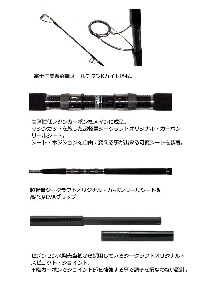 ジークラフト セブンセンス ミッドリーフ MRS-1062-TWS G-CRAFTの説明