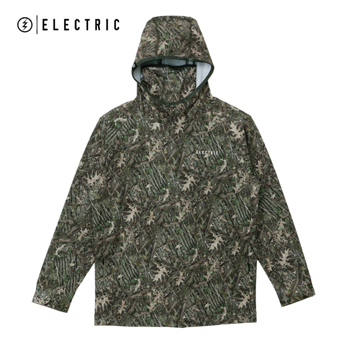 【新品未使用】HUK ハック カモ フィッシングウェア フード付き ELECTRIC（エレクトリック） カモドライラグランフード CAMO DRY