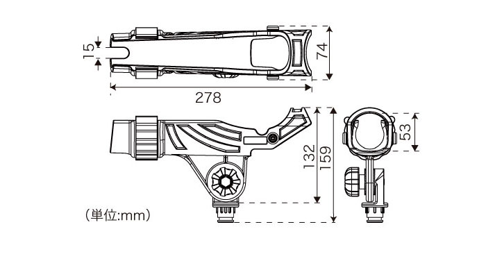 BMO JAPAN （ビーエムオージャパン） IFマルチロッドホルダー極みL BM
