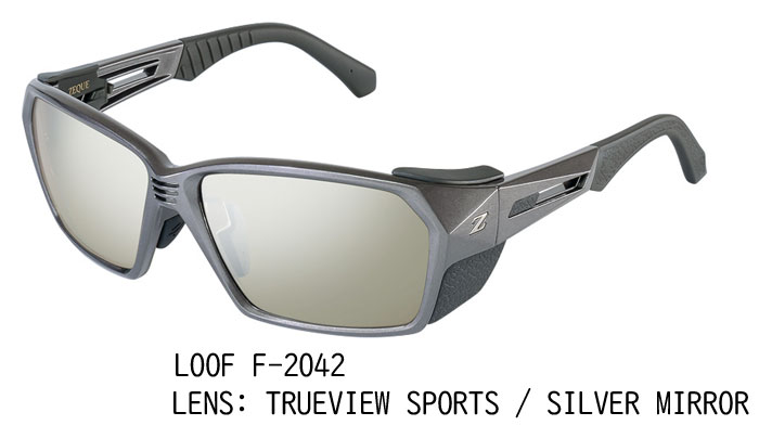 ジール　偏光サングラス　ルーフ　F-2042　＃トゥルビュースポーツ/シルバーミラー　zeal optics LOOF