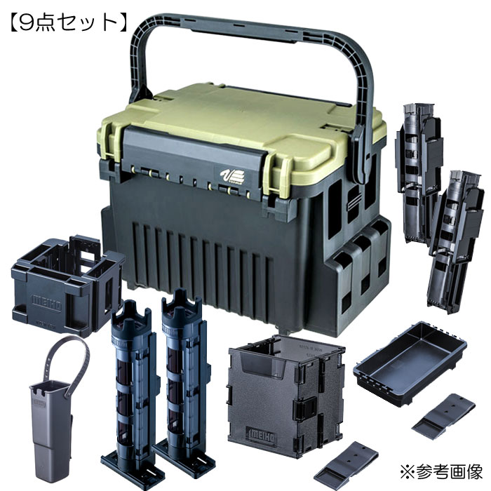 【9点セット】バーサス　タックルボックス　VS-7095N　+　メイホー　スタンド/ホルダー/トレイ　セット　VERSUS