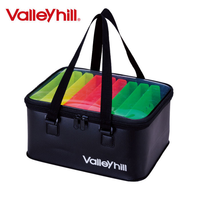 デュエル　ダイワ　バレーヒル　ティップラン　エギ　シマノ　船縁ポーチ Valleyhill（バレーヒル） ボートエギケースII DX72NSP ブラック