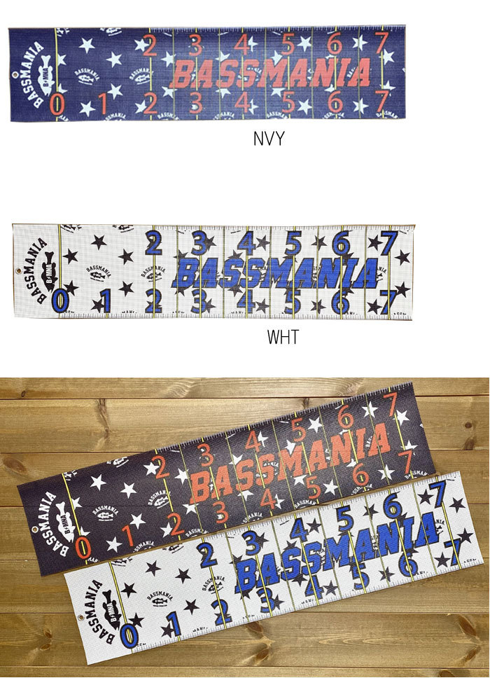 バスマニア　スター×アーチロゴメッシュ　ランカースケール　メジャーシート　bassmania LUNKER SCALE