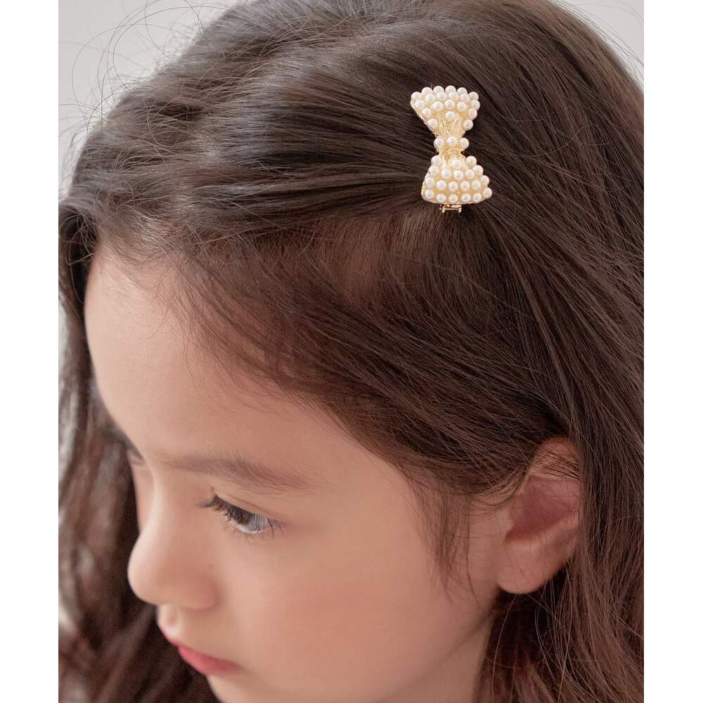【オーダー専用】まるっとリボンのヘアークリップ　ベビー・キッズヘアーアクセサリー Rora ヘアクリップ キッズ 通販 サラン リボンヘアクリップ ヘアピン