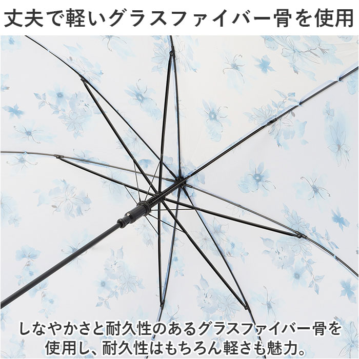 傘 レディース 大人 通販 長傘 58cm かさ カサ ジャンプ傘 ワンタッチ傘 雨傘 レディース傘 婦人傘 グラスファイバー 丈夫 おしゃれ かわいい 柄物｜backyard-1｜24