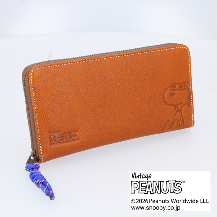 スヌーピー 長財布 大人 通販 SNOOPY 73525 財布 レザー 長サイフ ながさいふ ロングウォレット レディース 大容量 ラウンドファスナー スヌーピー | Vintage PEANUTS | 10