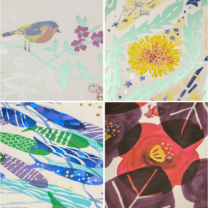 a5 ノート かわいい 日本製 通販 ROKKAKU misuzu uta ミニノート 無地 メモ帳 みすゞうた 箔押し 金子みすゞ グッズ 自由帳 じゆうちょう A5サイズ |  | 10