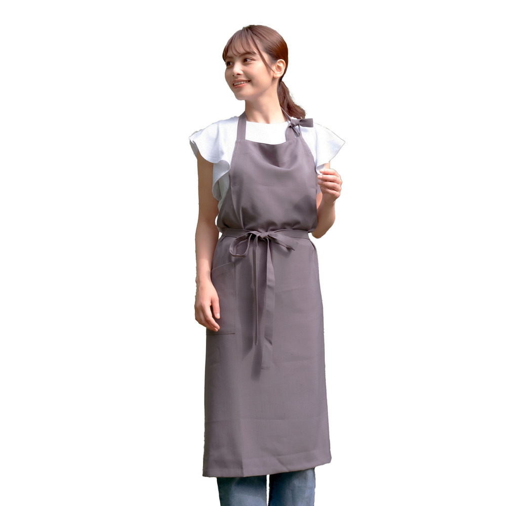 ARASAWA エプロン おしゃれ ロング丈 通販 ロングエプロン 前結び