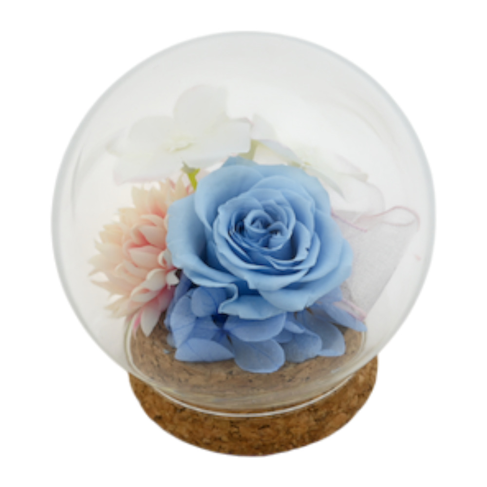 プリザーブドフラワー ガラスドーム 通販 ブリザーブドフラワー