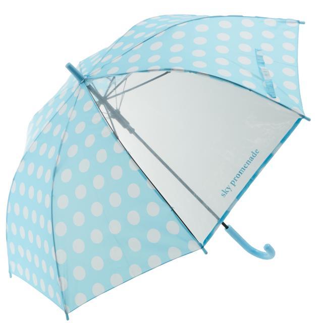 傘 子供 ジャンプ傘 おしゃれ ワンタッチ キッズ こども 子ども用 小学生 女の子 55cm かわいい シンプル 1コマ 透明窓 グラスファイバー 丈夫 折れにくい | BACKYARD FAMILY | 03