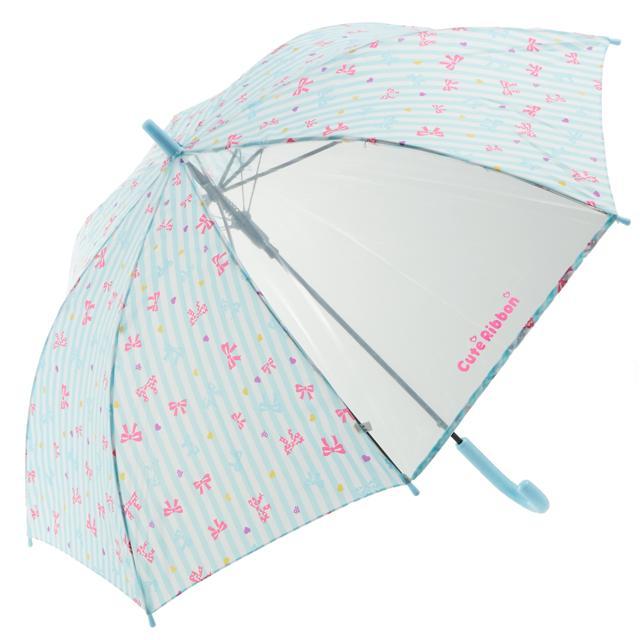 傘 子供 ジャンプ傘 おしゃれ ワンタッチ キッズ こども 子ども用 小学生 女の子 55cm かわいい シンプル 1コマ 透明窓 グラスファイバー 丈夫 折れにくい | BACKYARD FAMILY | 04