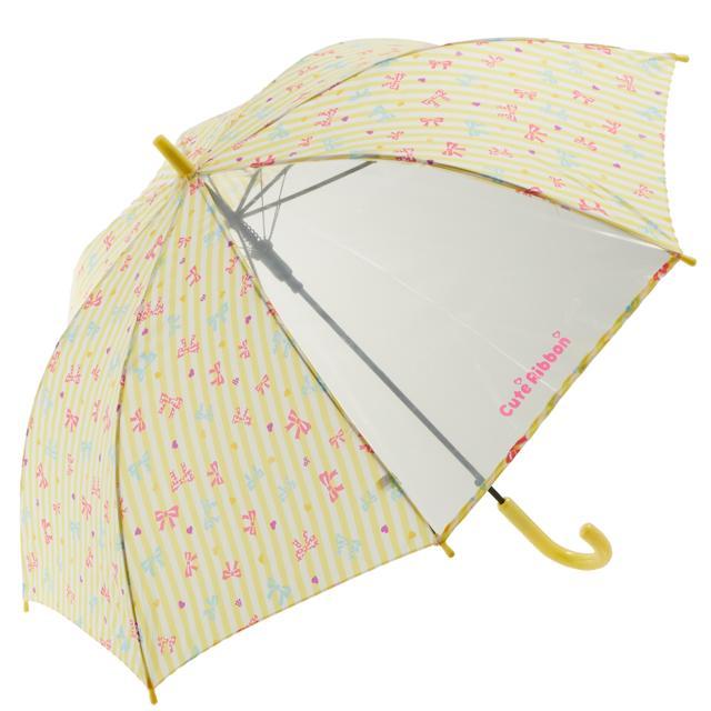 傘 子供 ジャンプ傘 おしゃれ ワンタッチ キッズ こども 子ども用 小学生 女の子 55cm かわいい シンプル 1コマ 透明窓 グラスファイバー 丈夫 折れにくい | BACKYARD FAMILY | 05