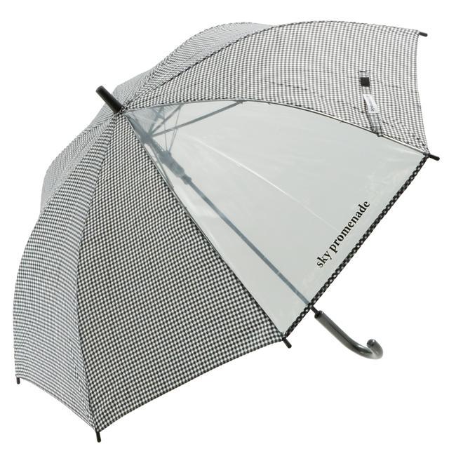 傘 子供 ジャンプ傘 おしゃれ ワンタッチ キッズ こども 子ども用 小学生 女の子 55cm かわいい シンプル 1コマ 透明窓 グラスファイバー 丈夫 折れにくい | BACKYARD FAMILY | 06