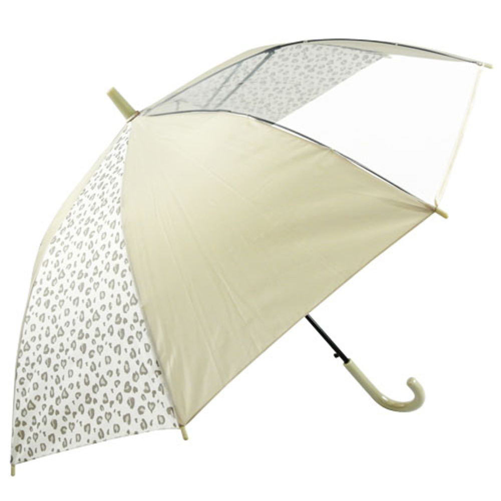 傘 子供用 55 ジャンプ傘 かさ小学生 女の子 女子 透明窓 窓付き 55cm 55センチ ジャン...
