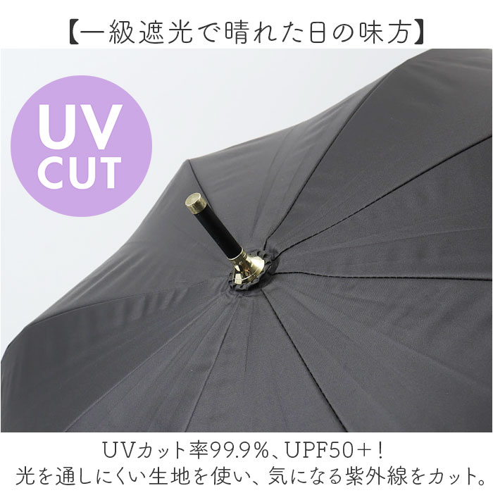 晴雨兼用傘 長傘 遮熱 レディース 通販 傘 晴雨兼用 一級遮光 日傘 雨傘 かさ カサ 55cm 55センチ 手開き ドーム型 フリル 女性 女性用 UVカット UPF50＋ | BACKYARD FAMILY | 02