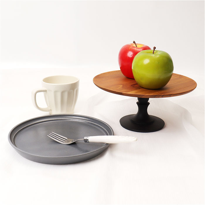 ケーキスタンド ラウンド 木製 通販 Cake Stand コンポート皿 ケーキプレート プレート 皿 スタンド セパレート ケーキトレー 丸型 丸 木 ウッド |  | 11