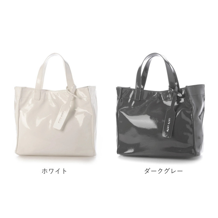 カシュカシュ cachecache バッグ 01-00-76454 通販 トートバッグ ソフトエナメルスクエア手提げトートS 手提げ レディース ミニトート 合皮 カシュカシュ | cache cache | 29