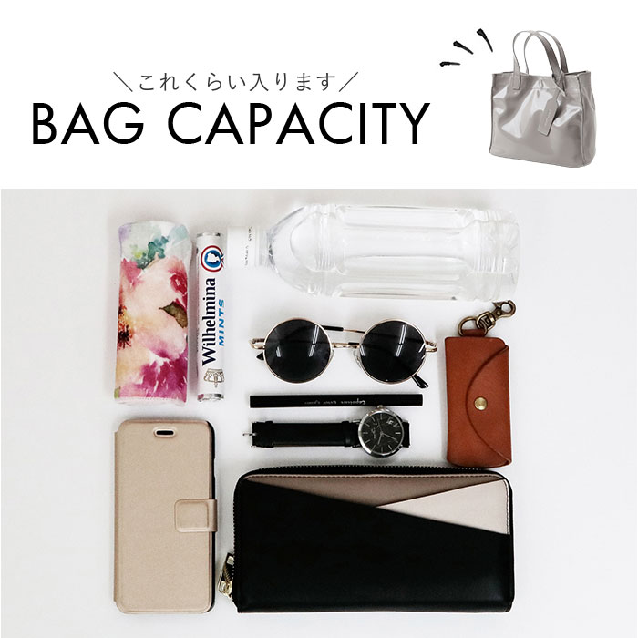 カシュカシュ cachecache バッグ 01-00-76454 通販 トートバッグ ソフトエナメルスクエア手提げトートS 手提げ レディース ミニトート 合皮 カシュカシュ | cache cache | 23