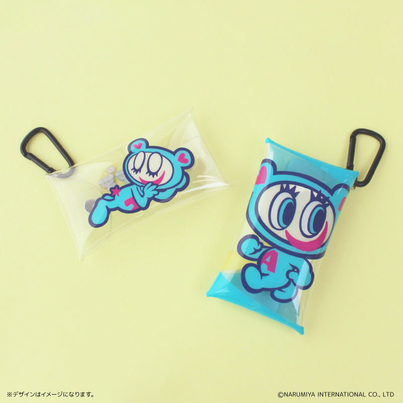 Yahoo! Yahoo!ショッピング(ヤフー ショッピング)ナルミヤキャラクターズ グッズ 通販 エンジェルブルー ナルミヤ NARUMIYA ポーチ クリアポーチ カラビナ クリアマルチケース クリアケース 化粧ポーチ