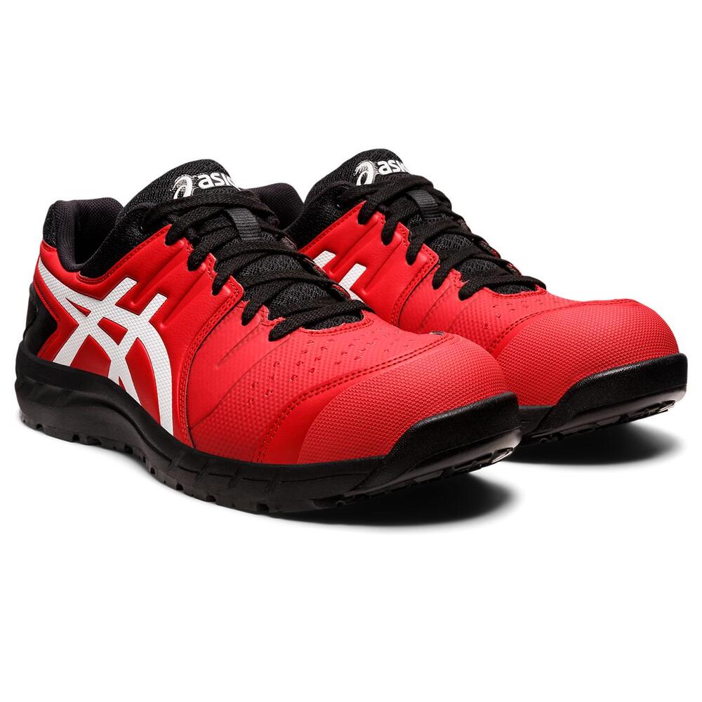 【新品、未使用、24,5cm】asics 赤 ベルクロ安全靴 ASICS（アシックス） 安全靴 通販安全靴 asics CP113 作業靴 安全