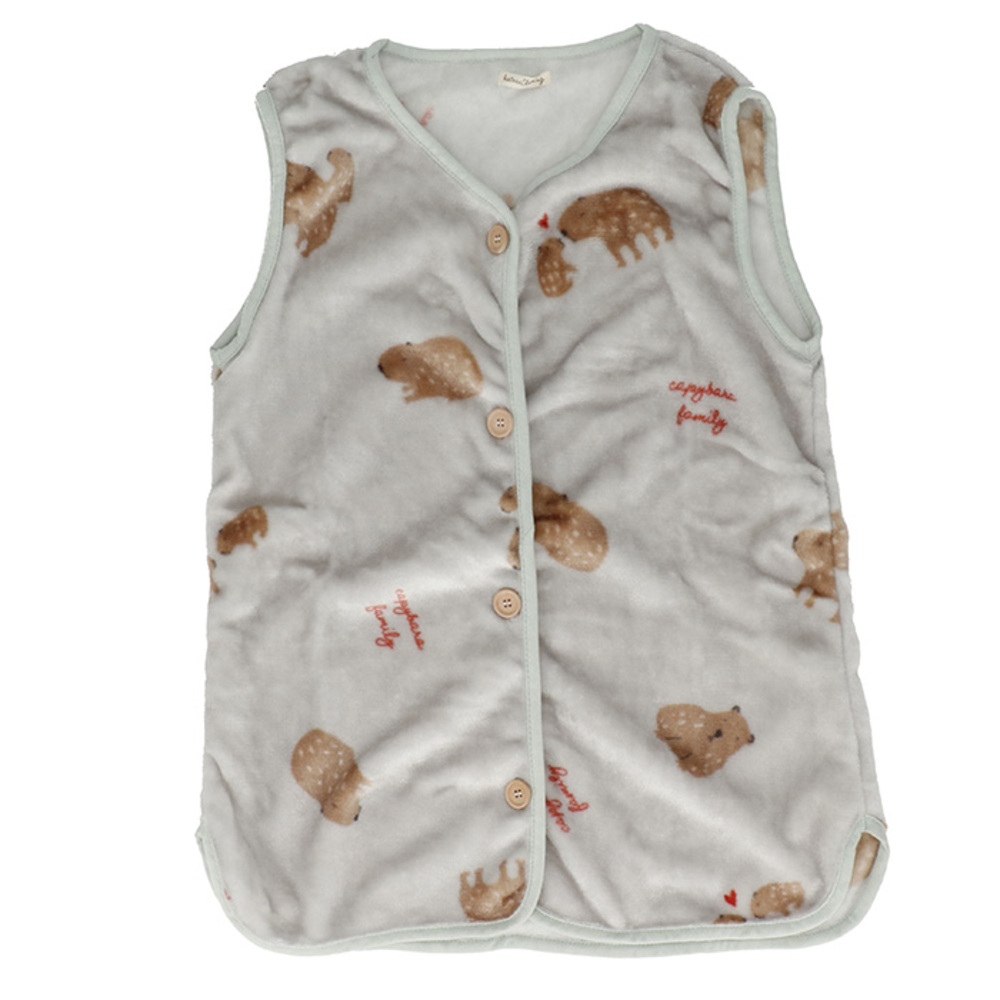 スリーパー キッズ 通販 ベスト 着る毛布 パジャマ ルームウェア 前開き 半そで ボタン 寒さ対策 防寒対策 軽量 寝冷え防止 男の子 女の子 もこもこ 暖かい |  | 13