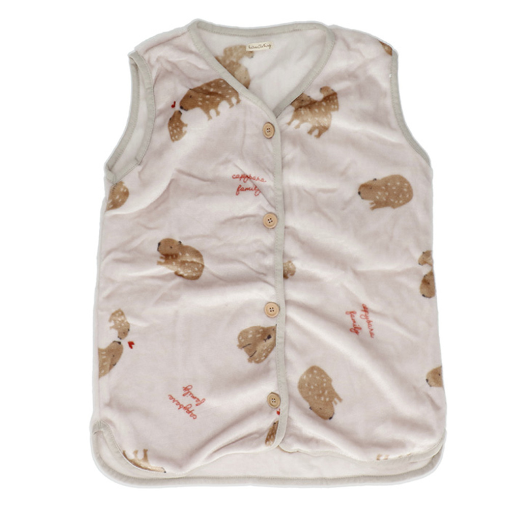 スリーパー キッズ 通販 ベスト 着る毛布 パジャマ ルームウェア 前開き 半そで ボタン 寒さ対策 防寒対策 軽量 寝冷え防止 男の子 女の子 もこもこ 暖かい |  | 12