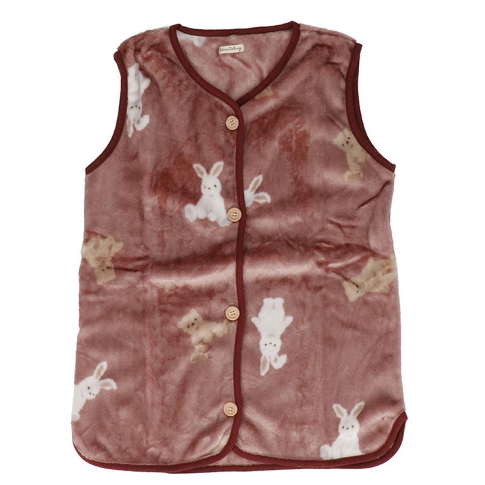 スリーパー キッズ 通販 ベスト 着る毛布 パジャマ ルームウェア 前開き 半そで ボタン 寒さ対策 防寒対策 軽量 寝冷え防止 男の子 女の子 もこもこ 暖かい |  | 09