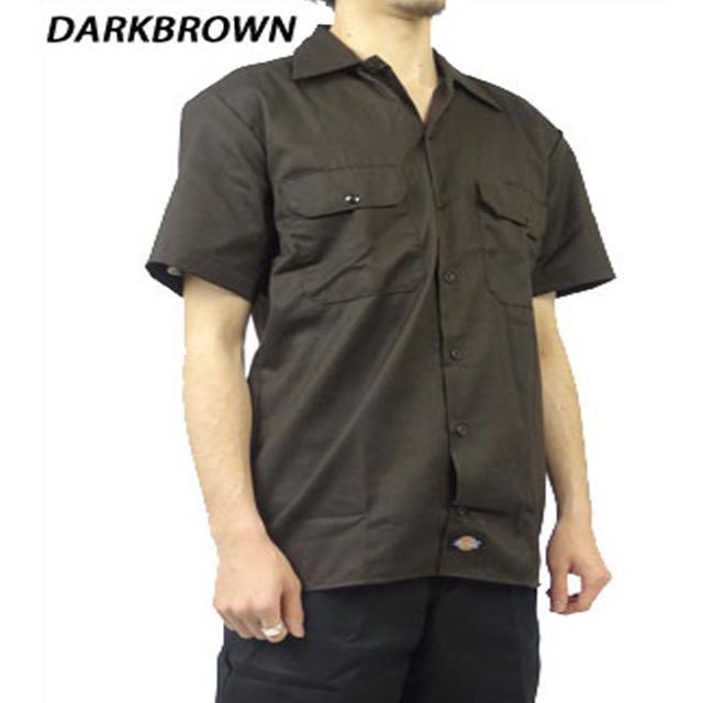 ディッキーズ ワークシャツ 半袖 定番 メンズ Dickies シャツ ワーク系 半袖
