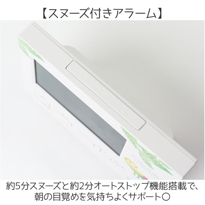 置き時計 デジタル 通販 置時計 デジタル時計 電波デジタルクロック デジタルアラームクロック クロック 温湿度計機能 アラームクロック かわいい | BACKYARD FAMILY | 04