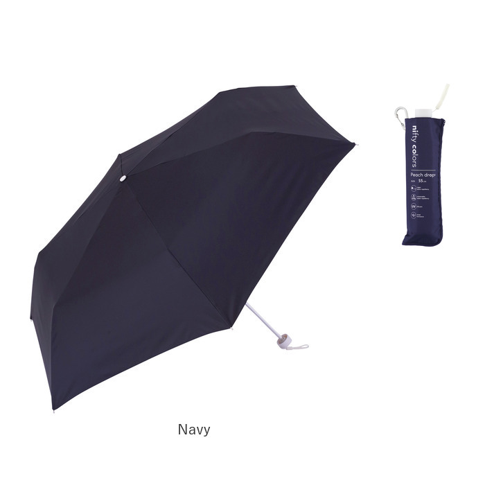 折りたたみ傘 レディース メンズ 折り畳み傘 コンパクト折りたたみ傘 55cm 傘 雨傘 大きい 大きめ 耐風 丈夫 かさ ピーチドロップ 無地｜backyard-1｜22
