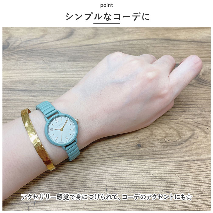 腕時計 レディース ジャバラ ウォッチ レディース腕時計 時計 見やすい じゃばら 蛇腹 金属ベルト 着けやすい ブランド シンプル 女性 女性用｜backyard-1｜10