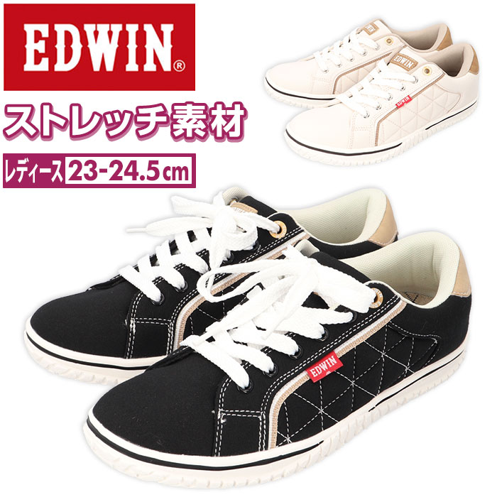 EDWIN スニーカー レディース 4643 ローカット エドウィンスニーカー エドウィン 靴 ローカットスニーカー カジュアルシューズ 軽量 軽い｜backyard-1