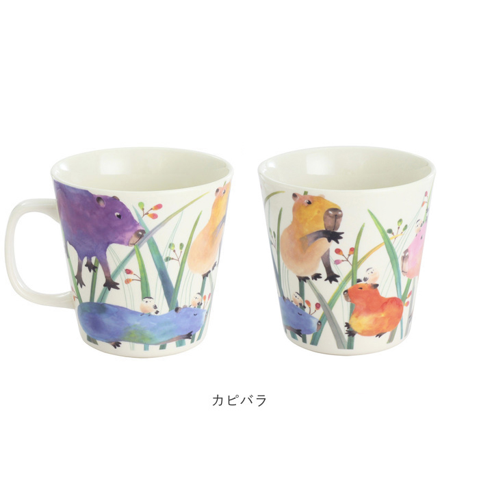 セラミック藍 マグカップ 通販 日本製 マグ カップ ふぁんFUN 湯呑み コップ 美濃焼 食器 動物 アニマル 電子レンジ対応 食洗機対応 ギフト | BACKYARD FAMILY | 13