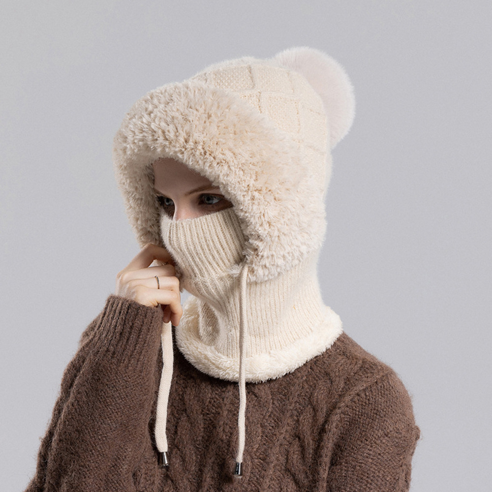 jichoi バラクラバ 24AW BALACLAVAグレー ニット帽 スリーブ Chiina ニット帽 ニットキャップ Chiina /ミックスカラー アクリル