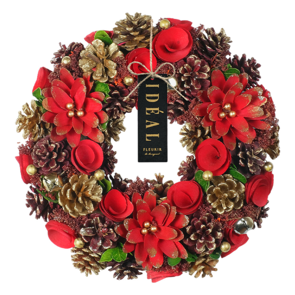 リース 玄関 Lサイズ 通販 ナチュラルリース L フラワーアレンジメント