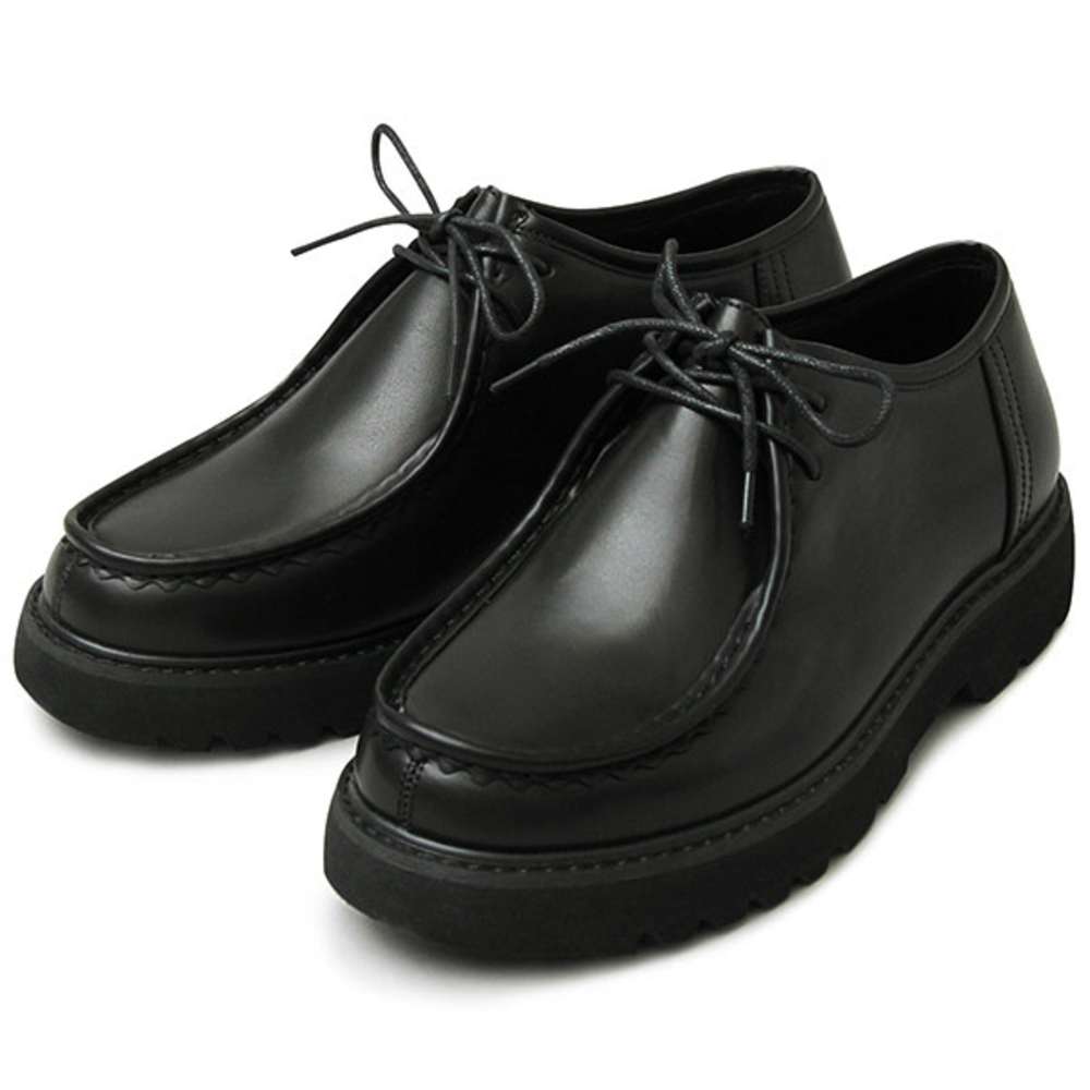 グラベラ 通販グラベラ 靴 メンズ glabella GLBT-204 ブランド フェイクレザー 革靴 厚底 厚底靴 ブラック 黒 紐靴 おしゃれ きれいめ カジュアルシューズ シン｜backyard-1｜02