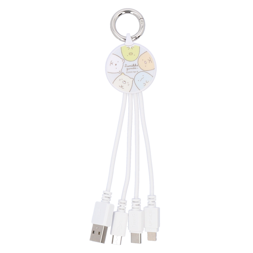 充電ケーブル 3in1 マルチ充電ケーブル かわいい充電ケーブル ライトニング Lightningケーブル Micro USB type-c タイプc｜backyard-1｜02