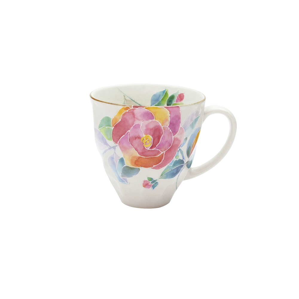 マグカップ 木箱入り 通販 日本製 マグ カップ コップ 陶器 セラミック 岐阜県多治見 美濃焼 ＆藍 花 はな 柄 花ものがたり 還暦祝い 古希 かわいい 可愛い |  | 06