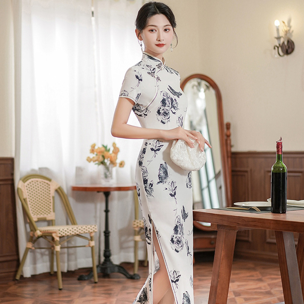 チャイナドレス ロング 通販 チャイナ服 チャイナ ワンピース