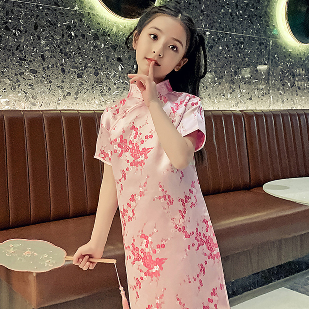 チャイナドレス 子供 通販 チャイナ服 チャイナ風 ワンピース コスプレ 衣装 仮装 かわいい パーティードレス チャイナ コスチューム キッズ 女の子 半袖 |  | 03