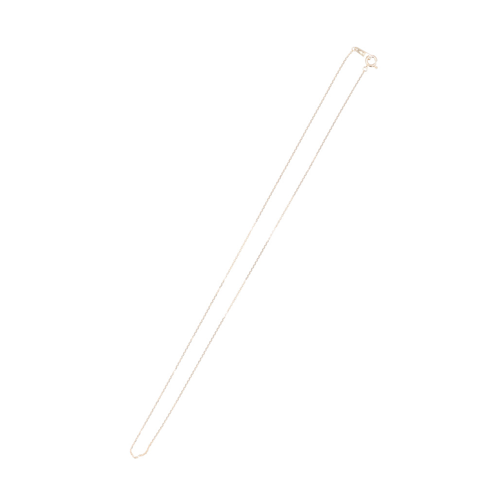 金 ネックレス 10金 通販 日本製 ネックレスチェーン チェーンネックレス 10K 長さ40cm チェーン k10 太さ0.8mm カット小豆ネックレス 金の画像