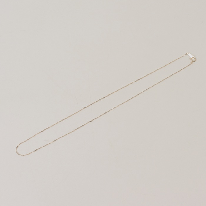 金 ネックレス 10金 通販 日本製 ネックレスチェーン チェーンネックレス 10K 長さ40cm チェーン k10 太さ0.8mm カット小豆ネックレス 金の画像