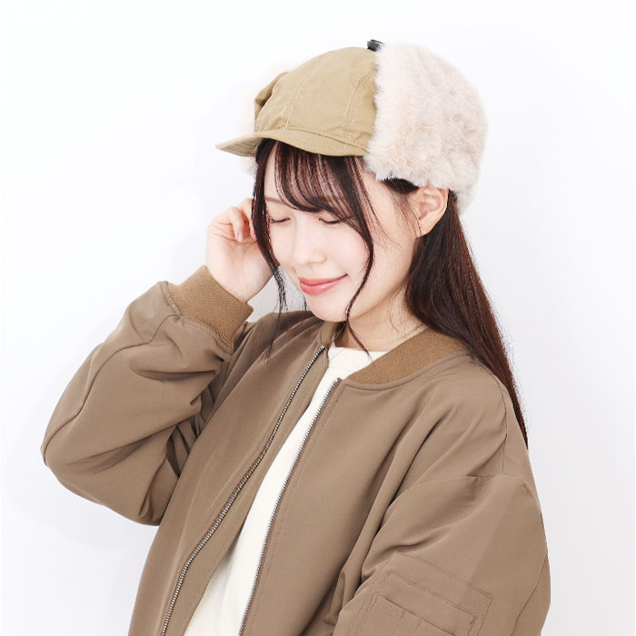 kiu 帽子 キウ K382 通販 2WAY フライトキャップ パイロットキャップ トラッパー キャップ 耳当て付き帽子 耳あて レディース メンズ 撥水 冬 秋冬 | KiU | 14
