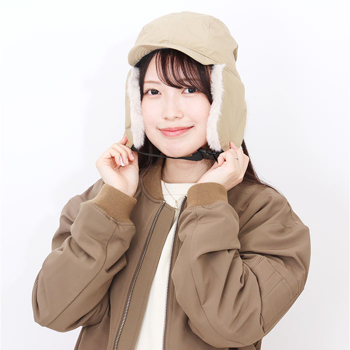 kiu 帽子 キウ K382 通販 2WAY フライトキャップ パイロットキャップ トラッパー キャップ 耳当て付き帽子 耳あて レディース メンズ 撥水 冬 秋冬 | KiU | 18