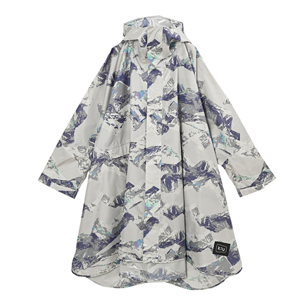 kiu キウ レインコート ポンチョ 通販 ポンチョスリーブ レインポンチョ 雨具 雨合羽 かっぱ 合羽 カッパ フルジップアップ フード ハイネック ポケット | KiU | 05
